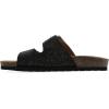 imageWHITE MOUNTAIN Womens Granitas DoubleStrap Signature ComfortMolded Footbed SandalBlackSuede
