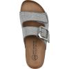 imageWHITE MOUNTAIN Womens Granitas DoubleStrap Signature ComfortMolded Footbed SandalBlue RaspberrySuede