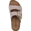 imageWHITE MOUNTAIN Womens Granitas DoubleStrap Signature ComfortMolded Footbed SandalBlush PinkSuede
