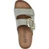 imageWHITE MOUNTAIN Womens Granitas DoubleStrap Signature ComfortMolded Footbed SandalSage GreenSuede