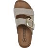 imageWHITE MOUNTAIN Womens Granitas DoubleStrap Signature ComfortMolded Footbed SandalSandal WoodSuede
