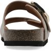 imageWHITE MOUNTAIN Womens Granitas DoubleStrap Signature ComfortMolded Footbed SandalSandal WoodSuede