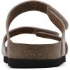 imageWHITE MOUNTAIN Womens Hawkbill Slide SandalSandal WoodSuede