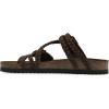 imageWHITE MOUNTAIN Womens Haziest Braided Signature ComfortMolded Footbed SandalBrownLeather