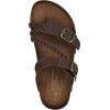 imageWHITE MOUNTAIN Womens Haziest Braided Signature ComfortMolded Footbed SandalBrownLeather