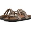 imageWHITE MOUNTAIN Womens Haziest Braided Signature ComfortMolded Footbed SandalSandal WoodSuede