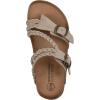 imageWHITE MOUNTAIN Womens Haziest Braided Signature ComfortMolded Footbed SandalSandal WoodSuede