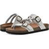 imageWHITE MOUNTAIN Womens Haziest Braided Signature ComfortMolded Footbed SandalWhiteLeather