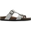imageWHITE MOUNTAIN Womens Haziest Braided Signature ComfortMolded Footbed SandalWhiteLeather