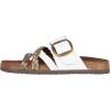 imageWHITE MOUNTAIN Womens Healing Footbed SandalWhiteAntique GoldMulti