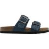 imageWHITE MOUNTAIN Womens Hey Hey Braided DoubleBuckle Signature ComfortMolded Footbed SandalDkblueFabric