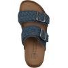 imageWHITE MOUNTAIN Womens Hey Hey Braided DoubleBuckle Signature ComfortMolded Footbed SandalDkblueFabric