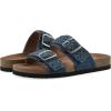 imageWHITE MOUNTAIN Womens Hey Hey Braided DoubleBuckle Signature ComfortMolded Footbed SandalDkblueFabric