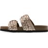 imageWHITE MOUNTAIN Womens Hey Hey Braided DoubleBuckle Signature ComfortMolded Footbed SandalRosegoldMetallic
