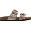 imageWHITE MOUNTAIN Womens Hey Hey Braided DoubleBuckle Signature ComfortMolded Footbed SandalRosegoldMetallic
