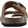 imageWHITE MOUNTAIN Womens Hey Hey Braided DoubleBuckle Signature ComfortMolded Footbed SandalSandal WoodSuede