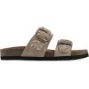 imageWHITE MOUNTAIN Womens Hey Hey Braided DoubleBuckle Signature ComfortMolded Footbed SandalSandal WoodSuede