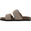 imageWHITE MOUNTAIN Womens Hey Hey Braided DoubleBuckle Signature ComfortMolded Footbed SandalSandal WoodSuede