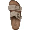 imageWHITE MOUNTAIN Womens Hey Hey Braided DoubleBuckle Signature ComfortMolded Footbed SandalSandal WoodSuede