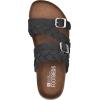 imageWHITE MOUNTAIN Womens Holland Signature Comfort Molded Braided Footbed SandalBlackNubuck