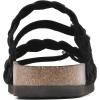 imageWHITE MOUNTAIN Womens Holland Signature Comfort Molded Braided Footbed SandalBlackNubuck