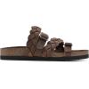 imageWHITE MOUNTAIN Womens Holland Signature Comfort Molded Braided Footbed SandalBrownLeather