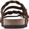 imageWHITE MOUNTAIN Womens Holland Signature Comfort Molded Braided Footbed SandalBrownLeather
