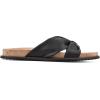 imageWHITE MOUNTAIN Womens Malanga Flat SandalBlackSmooth