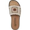 imageWHITE MOUNTAIN Womens Maxim Macrame Slide SandalCreamMultiFab