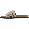 imageWHITE MOUNTAIN Womens Maxim Macrame Slide SandalCreamMultiFab