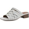 imageWHITE MOUNTAIN Womens Alluvia Low Block Heel Woven SandalWhiteSmooth