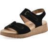 imageWHITE MOUNTAIN Womens Gelato MiniWedge SandalBlackSuede