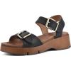 imageWHITE MOUNTAIN Womens Leftmost Platform SandalBlackSmooth