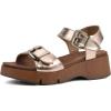 imageWHITE MOUNTAIN Womens Leftmost Platform SandalRosegoldMetallic