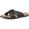 imageWHITE MOUNTAIN Womens Malanga Flat SandalBlackSmooth