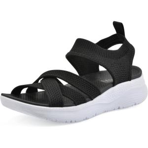 imageWHITE MOUNTAIN Fom Recovery Womens Charry Strappy SlipOn SandalBlack Fabric