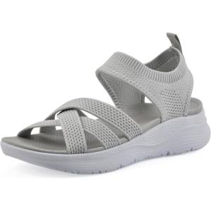 imageWHITE MOUNTAIN Fom Recovery Womens Charry Strappy SlipOn SandalLtgrey Fabric
