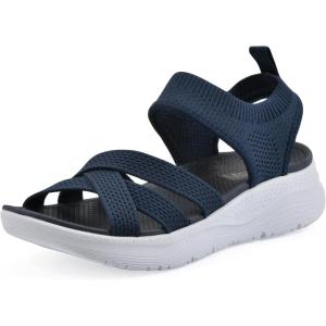 imageWHITE MOUNTAIN Fom Recovery Womens Charry Strappy SlipOn SandalNavy Fabric