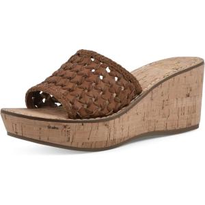 imageWHITE MOUNTAIN Womens Charges Woven Wedge SandalTanBurnSmooth