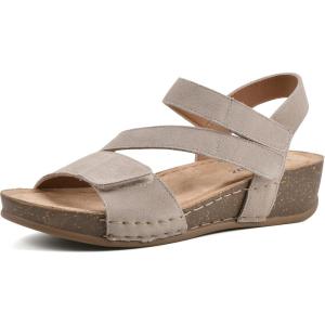 imageWHITE MOUNTAIN Womens Fern Wedge SandalSandal WoodSuede