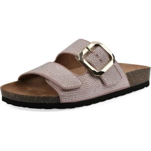 imageWHITE MOUNTAIN Womens Granitas DoubleStrap Signature ComfortMolded Footbed SandalBlush PinkSuede