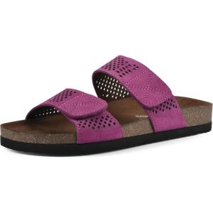 imageWHITE MOUNTAIN Womens Hawkbill Slide SandalPurple RainSuede