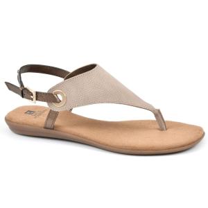 imageWHITE MOUNTAIN Womens London Flat SandalTaupeHc Smooth