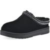 imageWHITE MOUNTAIN Womens Icebin Faux Fur Slipper ClogBlackFabric