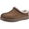 imageWHITE MOUNTAIN Womens Icebin Faux Fur Slipper ClogDark Chocolate
