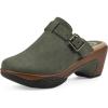 imageWHITE MOUNTAIN Womens Viewed Heeled ClogOlive