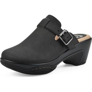 imageWHITE MOUNTAIN Womens Viewed Heeled ClogBlack
