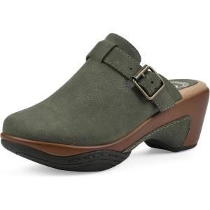 imageWHITE MOUNTAIN Womens Viewed Heeled ClogOlive