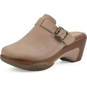 imageWHITE MOUNTAIN Womens Viewed Heeled ClogSandBuc
