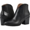 imageWHITE MOUNTAIN Womens Tattle Block Heeled Western Ankle BootieBlackLeather